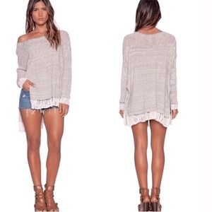 Free People ‘Haiku’ Oversized Loose Stitch Sweater